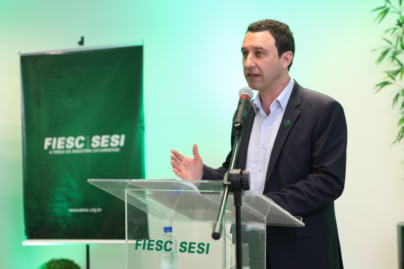Superintendente do SESI/SC, Fabrizio Machado Pereira (foto: Filipe Scotti)