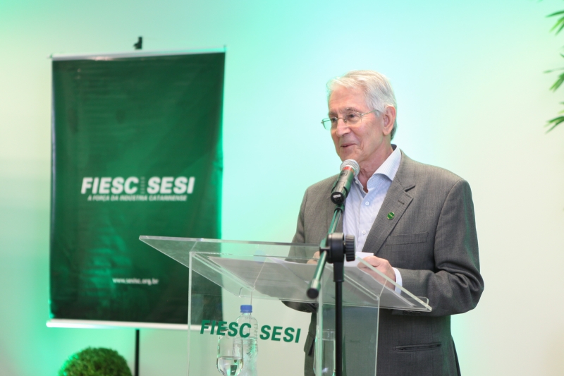 Presidente da FIESC, Glauco José Côrte (foto: Filipe Scotti)
