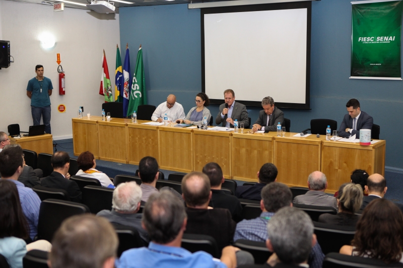 Reunião foi realizada no SENAI Norte, em Joinville. Foto: Fillipe Scotti