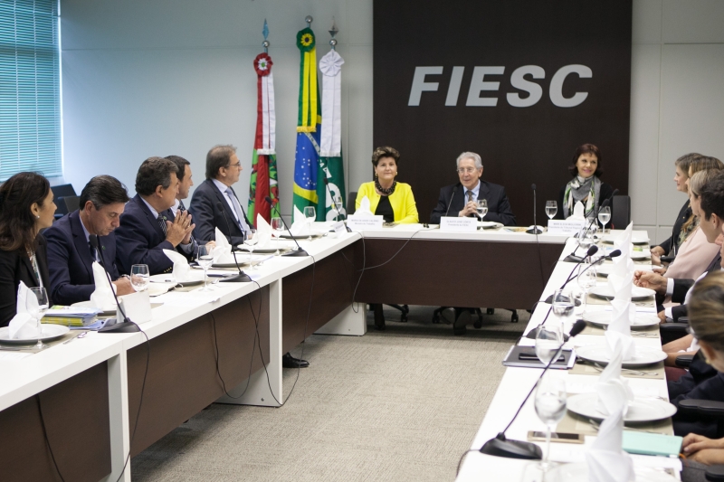 Reunião ocorreu na FIESC nesta quinta-feira (17). Foto: Filipe Scotti
