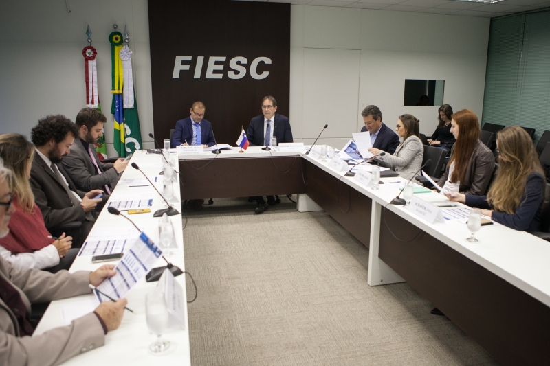 Reunião foi realizada na FIESC, em Florianópolis (foto: Filipe Scotti)