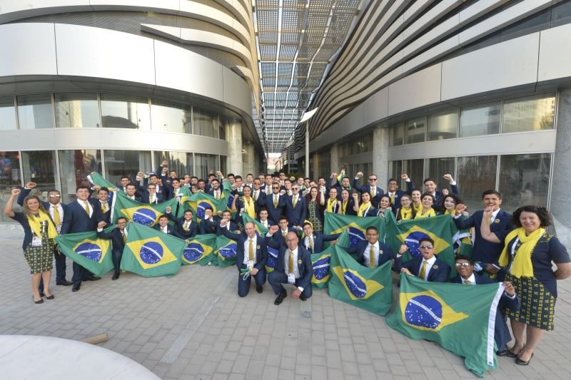 Cinco catarinenses integraram a delegação brasileira que disputou a WorldSkills em 2017. Foto: José Paulo Lacerda