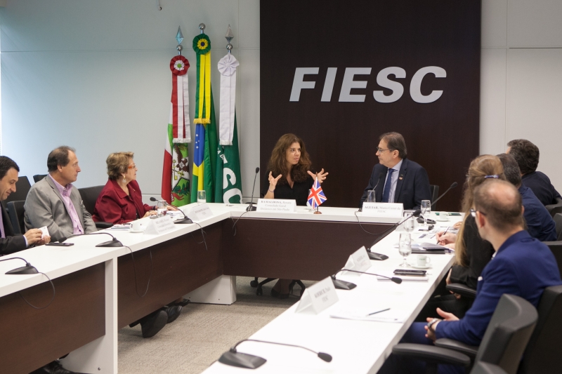 Reunião foi realizada na manhã desta terça-feira (16), na FIESC, em Florianópolis (foto: Filipe Scotti)