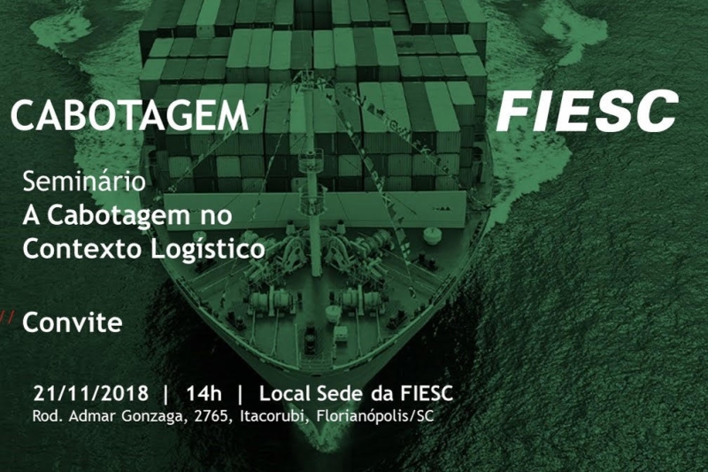 Inscrições para seminário “A cabotagem no contexto logístico” são gratuitas; confira a programação completa