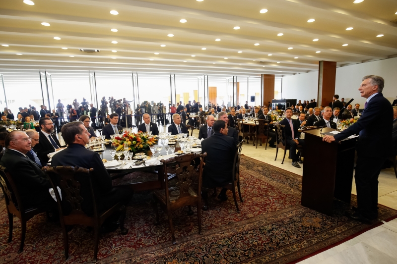 Reunião com Mauricio Macri foi realizada em Brasília, nesta quarta-feira (16) (Foto: Alan Santos/PR)