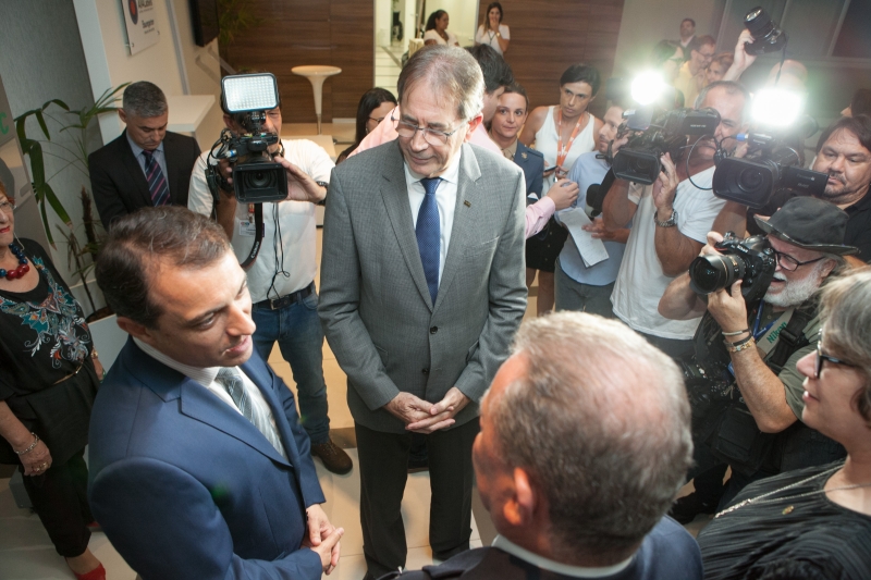 O governador Carlos Moisés participou do evento (foto: Filipe Scotti)