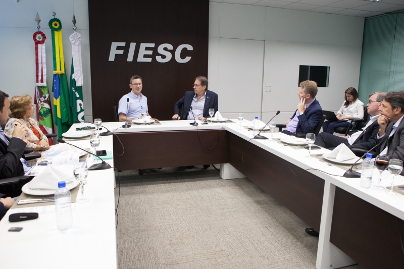 Reunião foi realizada na FIESC, nesta quinta-feira (17), em Florianópolis (foto: Filipe Scotti)