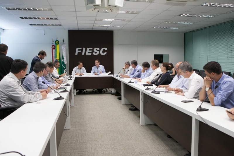 Reunião foi realizada na FIESC, nesta quinta-feira, dia 31 (foto: Filipe Scotti)