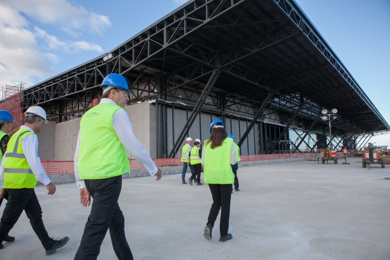 Visita técnica às obras de acesso ao novo terminal de passageiros do aeroporto de Florianópolis (foto: Filipe Scotti)