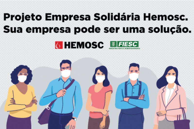 Para aumentar doações, Hemosc intensifica campanha Empresa Solidária