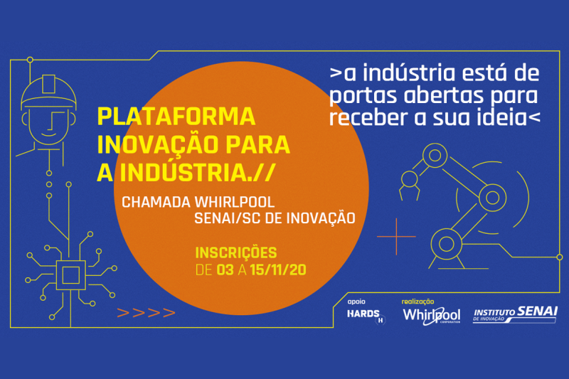 AO VIVO: Hoje, às 18h30, SENAI e Whirlpool lançam chamada de inovação para startups