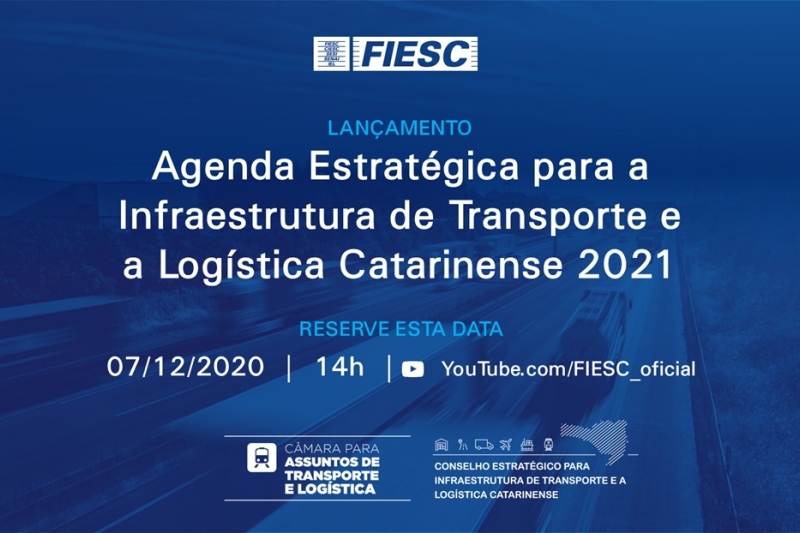 AO VIVO, às 14h: FIESC lança Agenda da Indústria para Infraestrutura 2021