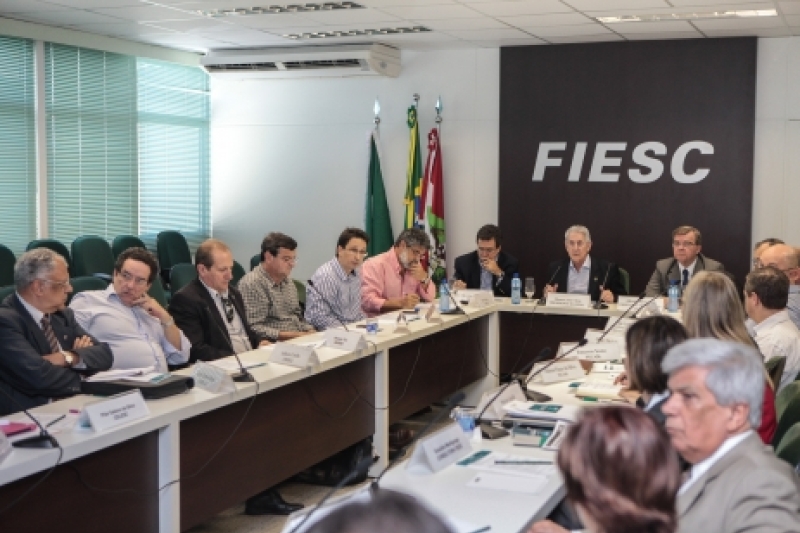Reunião do Conselho de Economia da FIESC (foto: Filipe Scotti)