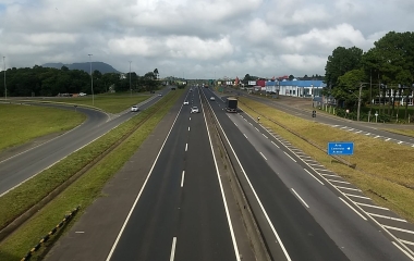 Investimento no trecho sul da BR-101 é um dos temas da reunião (foto: divulgação DNIT-SC)
