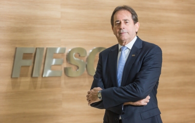 Presidente da FIESC, Mario Cezar de Aguiar (foto: Marcos Campos)