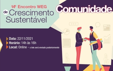 FIESC e WEG abordam crescimento sustentável em evento online e gratuito
