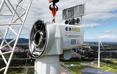 Engie e WEG testam resistência de aerogerador desenvolvido em SC