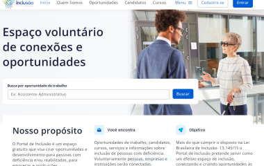 Plataforma reúne 445 oportunidades de trabalho para pessoas com deficiência