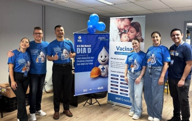 SESI/SC participa do Dia D de Vacinação do Trabalhador da Indústria