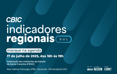 Aviso de pauta: CBIC apresenta panorama imobiliário e da construção na FIESC nesta quinta