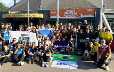 Equipes do SESI/SC encerram participação em torneiro de robótica na Holanda