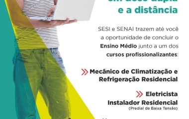 Cursos são gratuitos e podem ser concluídos em até 12 meses