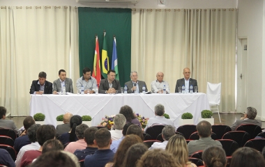 Côrte foi a Rio Negrinho acompanhado dos executivos das entidades da FIESC