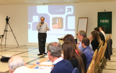 Líderes sindicais de todo o Estado participaram da oficina oferecida pela CNI em parceria com as Federações de Indústria (foto: Filipe Scotti)
