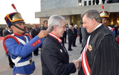 Côrte recebe a Ordem do Mérito do Trabalho no TST (Foto: José Paulo Lacerda)