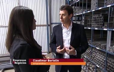 Tenho orgulho de dizer que sou filho do SENAI, disse o ex-agricultor, que hoje mantém programas de aprendizagem em parceria com a entidade. (Reprodução)