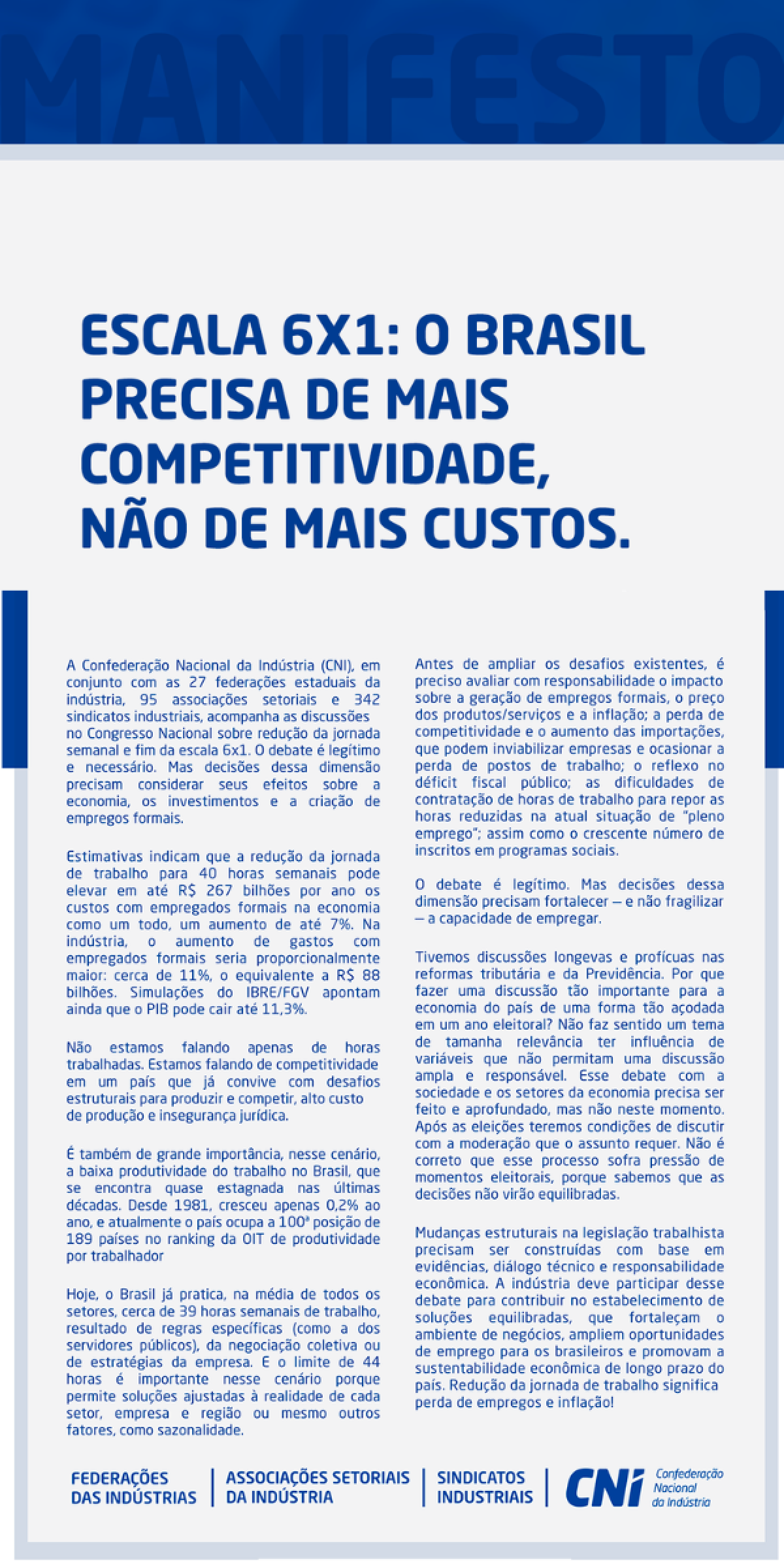 Manifesto CNI