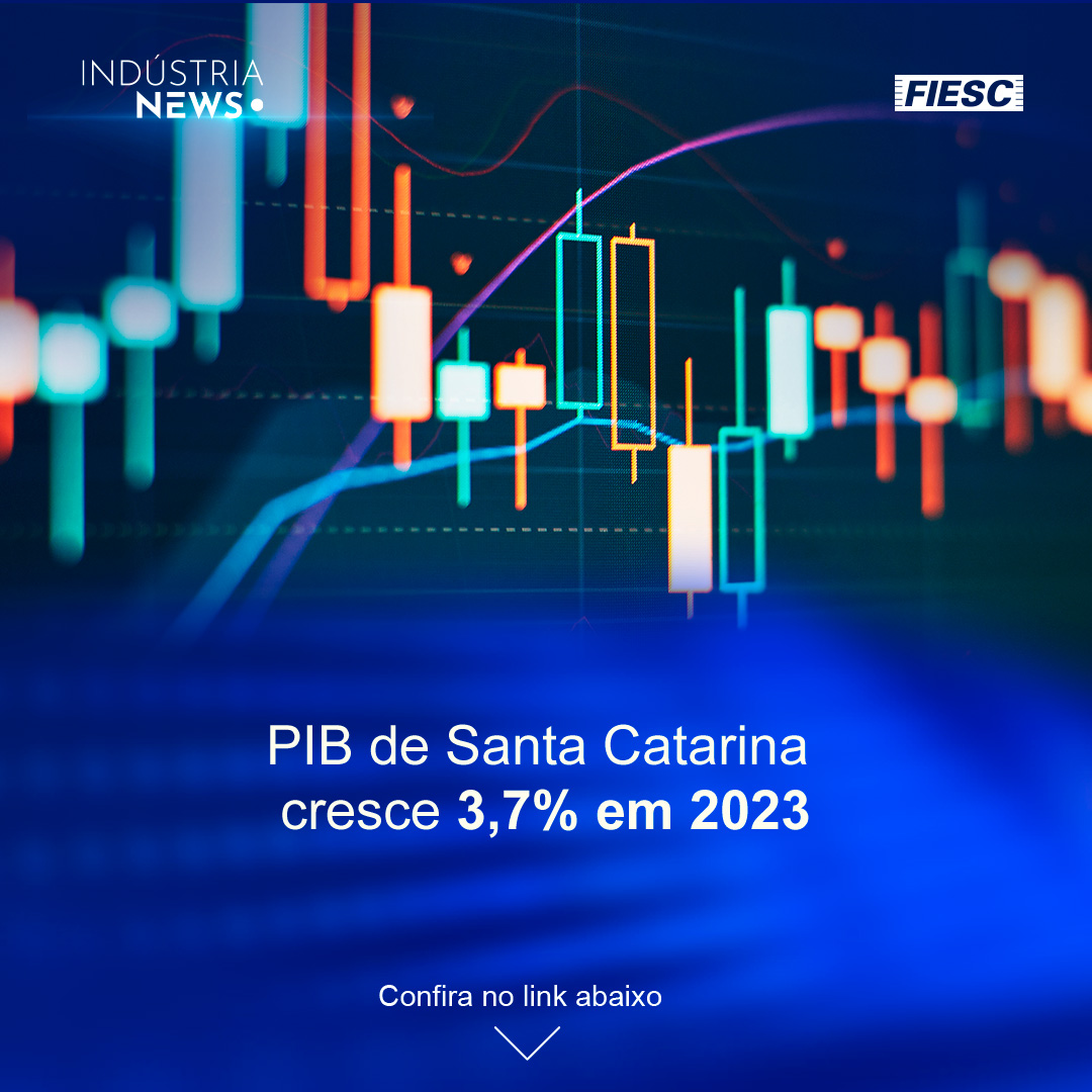 PIB de Santa Catarina cresce 3,7% em 2023 | Estado exporta 3% a mais em fevereiro