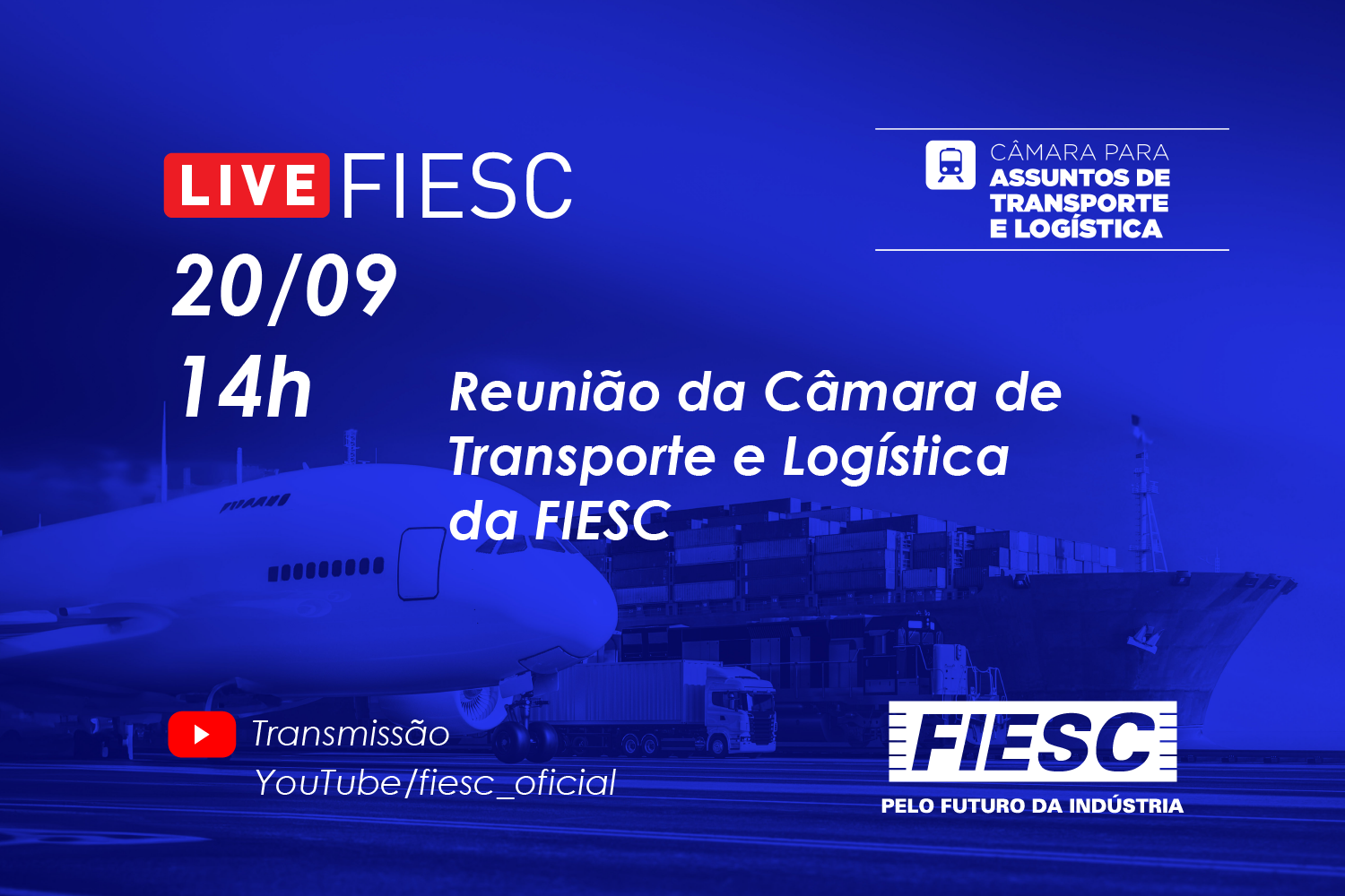 Reunião híbrida da Câmara de Transporte e Logística da FIESC