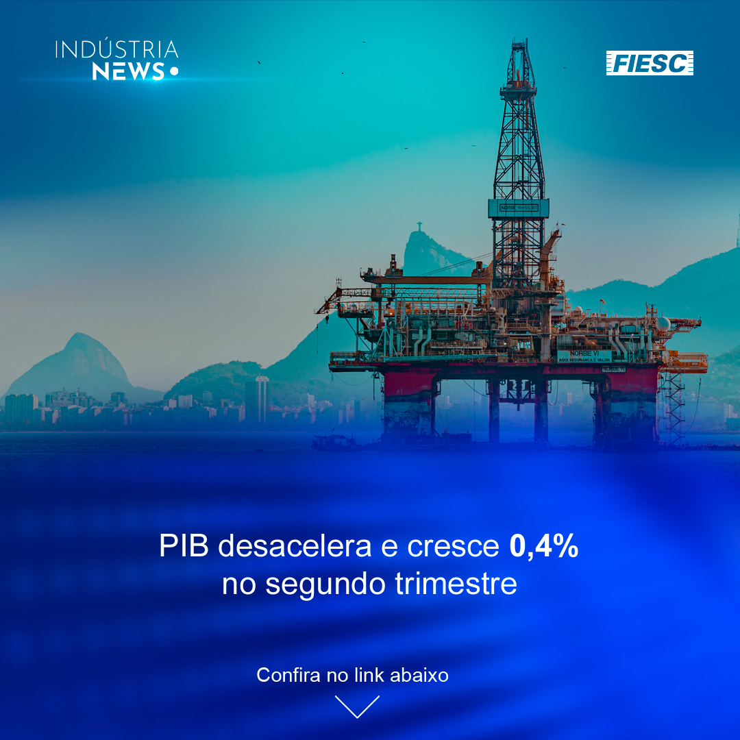PIB desacelera no trimestre | FIESC busca abrir portas nos EUA