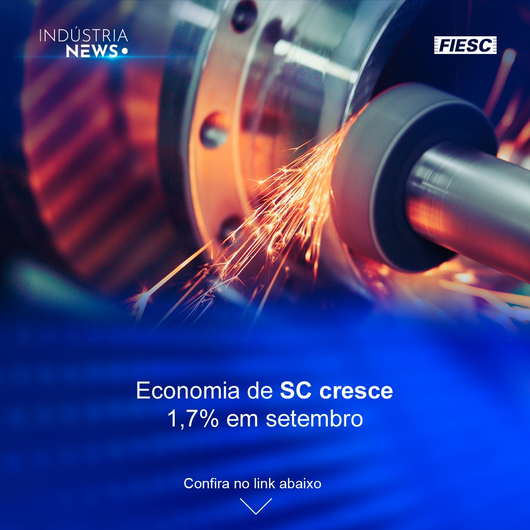 Economia de SC cresce 1,7% em setembro