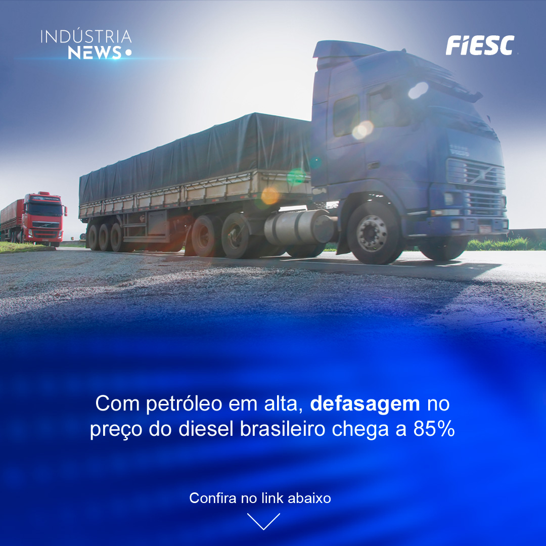 Com petróleo em alta, defasagem no preço do diesel brasileiro chega a 85%
