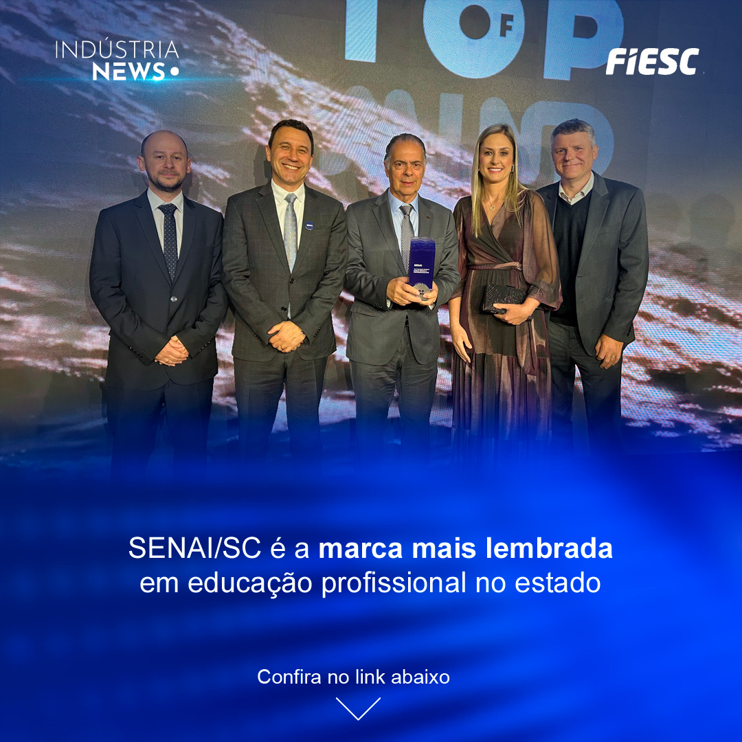 SENAI/SC é a marca mais lembrada em educação profissional no estado
