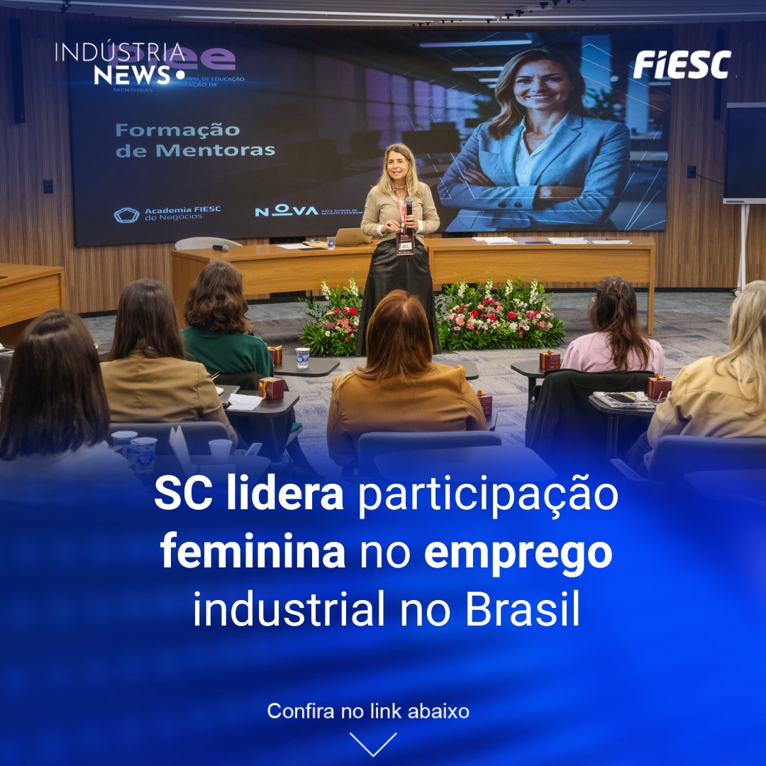 SC lidera participação feminina no emprego industrial no Brasil