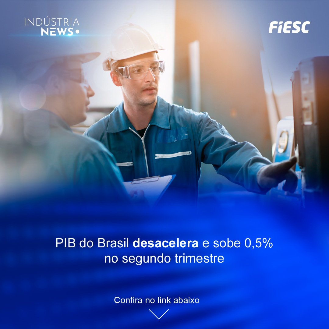 PIB do Brasil desacelera e sobe 0,5% no segundo trimestre