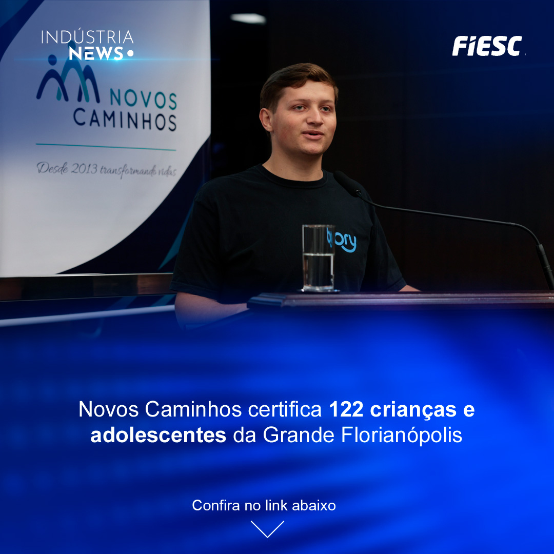 Novos Caminhos certifica 122 crianças e adolescentes da Grande Florianópolis