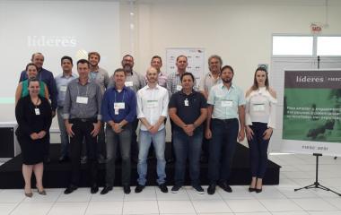 Uma das primeiras turmas de líderes da Celesc em capacitação. Foto: Divulgação/SESI