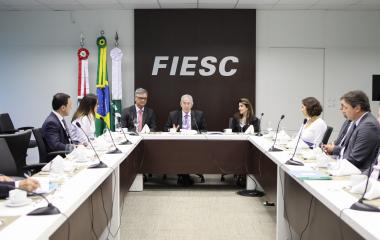 Encontro ocorreu na FIESC nesta segunda-feira, dia 2. Foto: Filipe Scotti