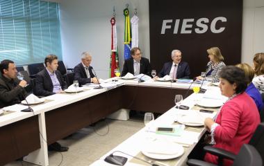 Encontro destacou as principais ações da FIESC na área educacional. Foto: Filipe Scotti