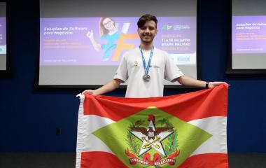 Gabriel conquistou prata na segunda semana de seletivas para a WorldSkills. Foto: André Leopoldino