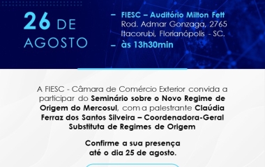 Seminário de Novo Regimento de Origem Mercosul