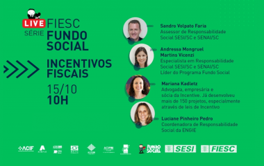 Encontros on-line da FIESC capacitam instituições e empresas sobre o uso dos incentivos fiscais