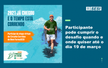 SESI está com inscrições abertas para a Corrida do Bem virtual