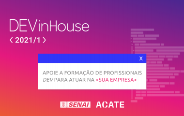 SENAI e ACATE buscam parceiros para formar desenvolvedores de software 