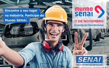 É HOJE: Mundo SENAI tem programação 100% online e cupom de desconto para cursos