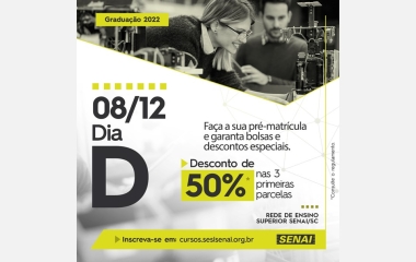 Rede de ensino superior do SENAI abre processo seletivo para graduação